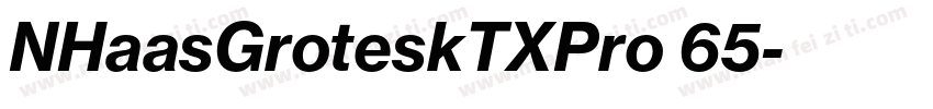 NHaasGroteskTXPro 65字体转换